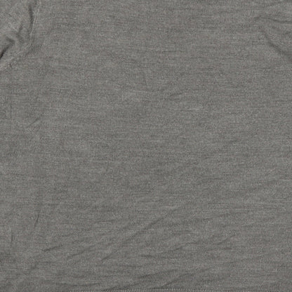 Primark Womens Grey Round Neck  Acrylic Pullover Jumper Size L