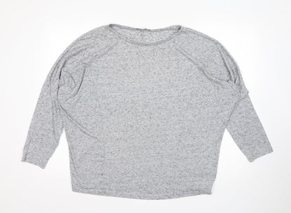 George Womens Grey Round Neck  Polyester Pullover Jumper Size 16