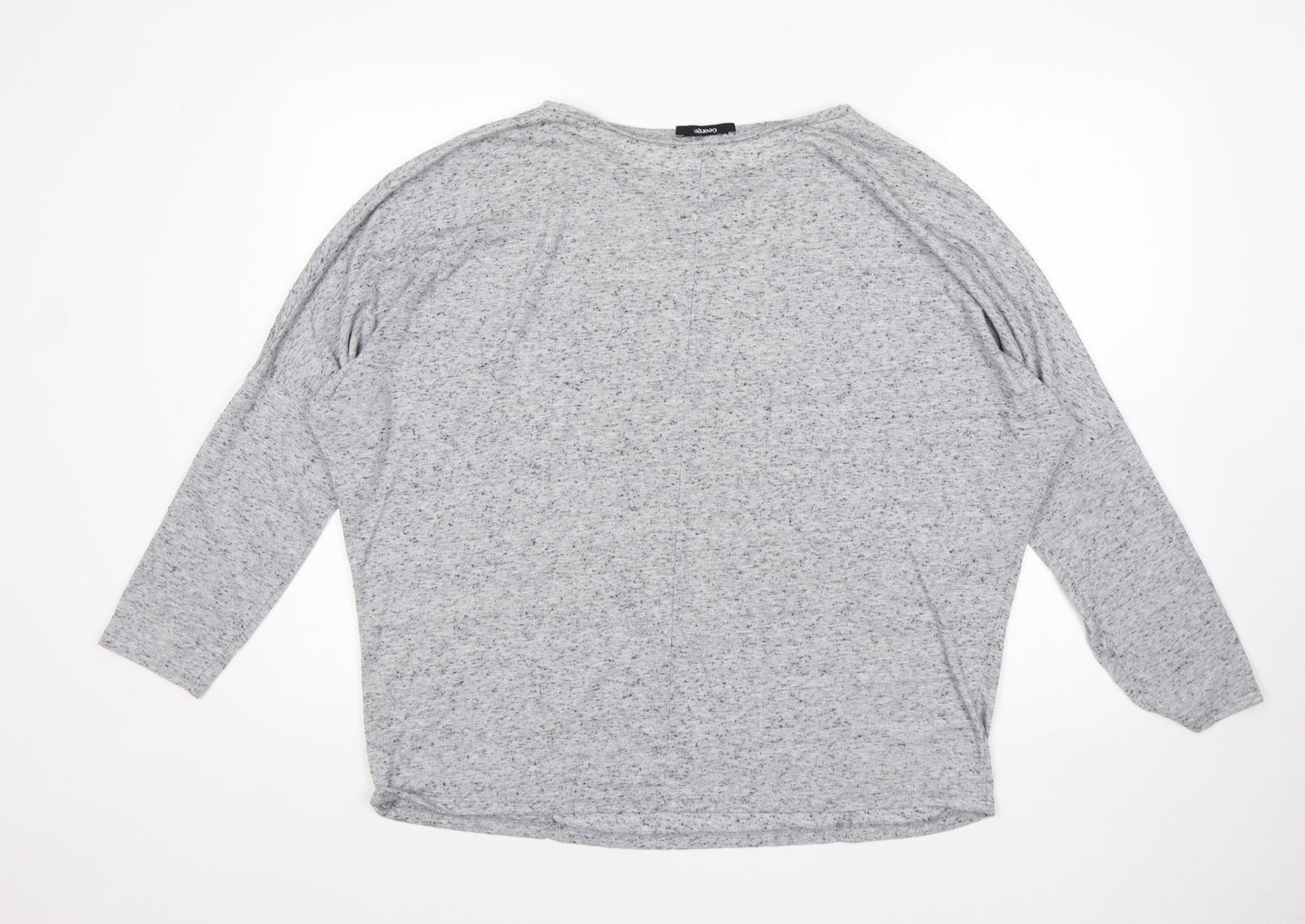 George Womens Grey Round Neck  Polyester Pullover Jumper Size 16