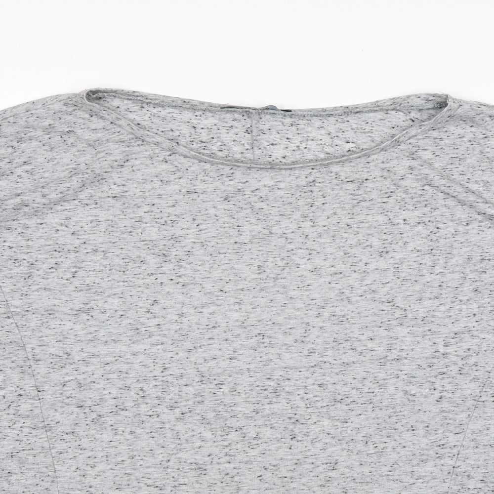 George Womens Grey Round Neck  Polyester Pullover Jumper Size 16