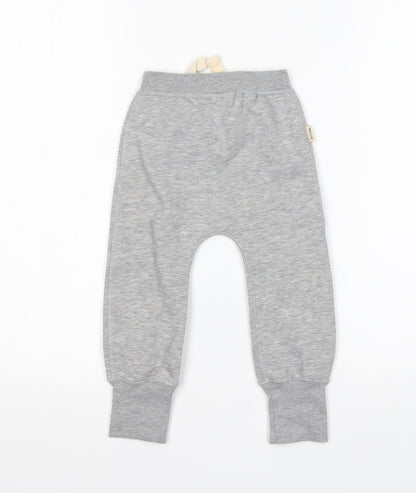 Spoilt Boys Grey  Cotton Sweatpants Trousers Size 3-6 Months