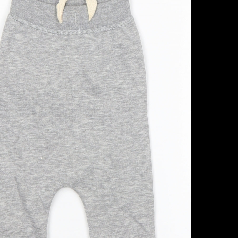 Spoilt Boys Grey  Cotton Sweatpants Trousers Size 3-6 Months