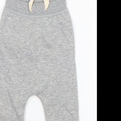 Spoilt Boys Grey  Cotton Sweatpants Trousers Size 3-6 Months