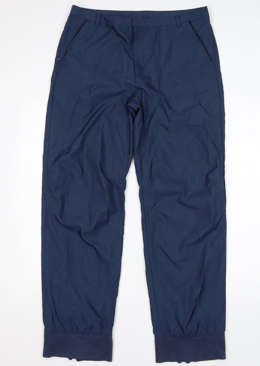 Womens UK Size 10 Gap Regular Fit Jogger Black Trousers