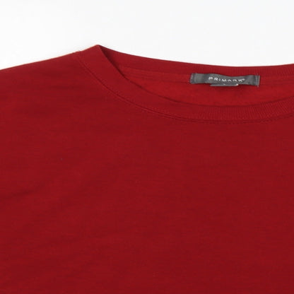 Primark Womens Red  Polyester Pullover Sweatshirt Size S   - cropped