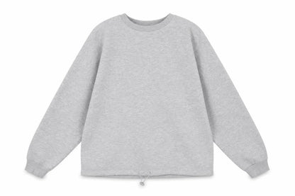 Front view of Primark women’s grey polyester pullover sweatshirt, size XS