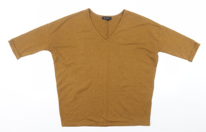 Womens UK Size S New Look Brown Pullover Jumper