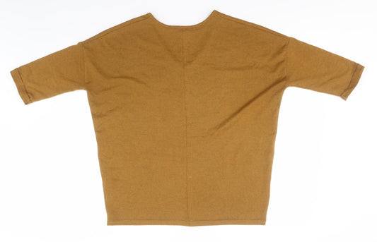Womens UK Size S New Look Brown Pullover Jumper