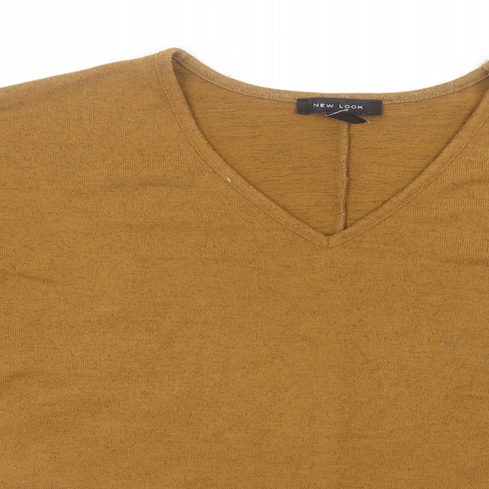 Womens UK Size S New Look Brown Pullover Jumper