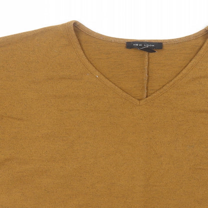 Womens UK Size S New Look Brown Pullover Jumper