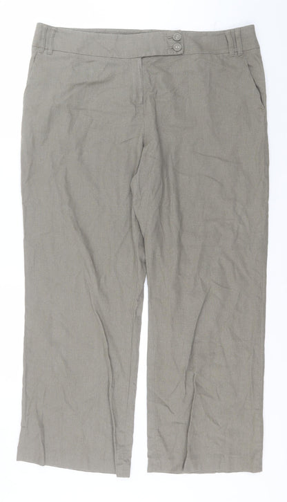 Womens UK Size 20 BHS Regular Fit  Beige Trousers