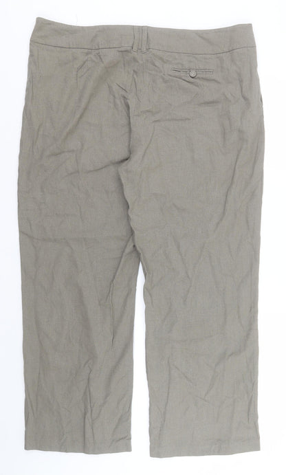 Womens UK Size 20 BHS Regular Fit  Beige Trousers