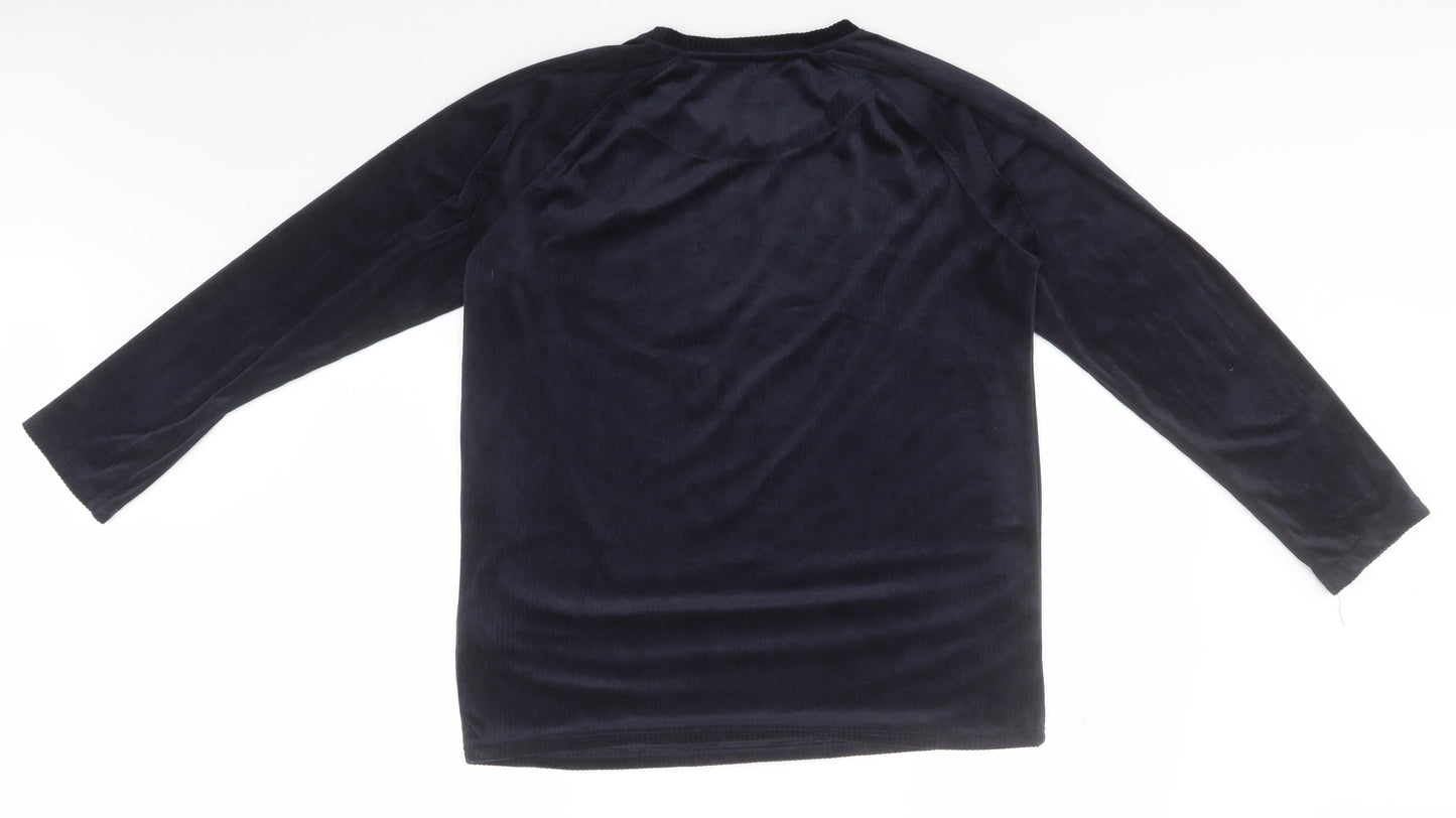 Primark Womens Blue Round Neck  Polyester Pullover Jumper Size 12