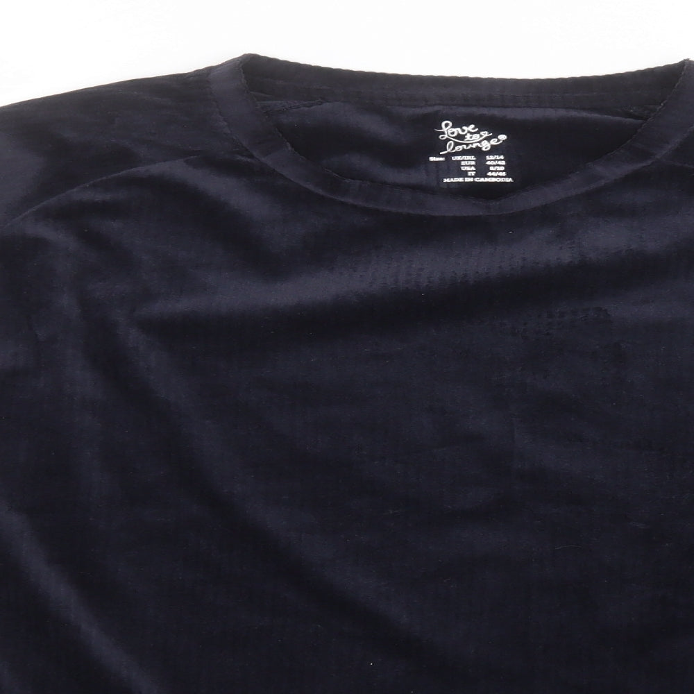 Primark Womens Blue Round Neck  Polyester Pullover Jumper Size 12