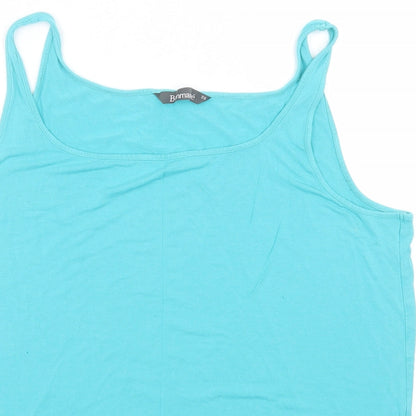 Womens UK Size 20 Bonmarché Green Basic Tank