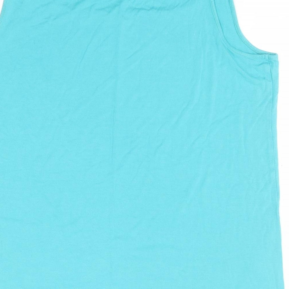 Womens UK Size 20 Bonmarché Green Basic Tank