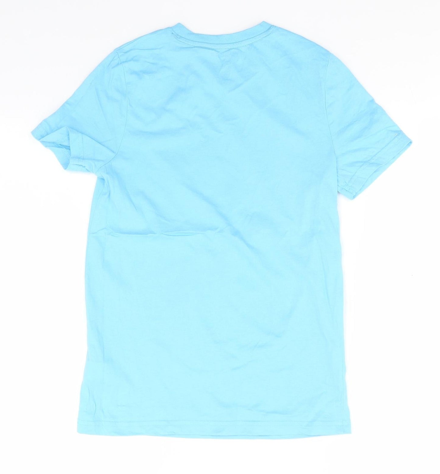 F&F Boys Blue  Cotton Basic T-Shirt Size 10-11 Years Round Neck  - Miami, Dinosaurs