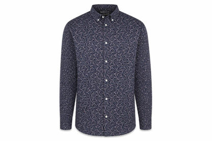 Mens UK Size S H&M Blue  Button-Up Long Sleeve Casual Shirt