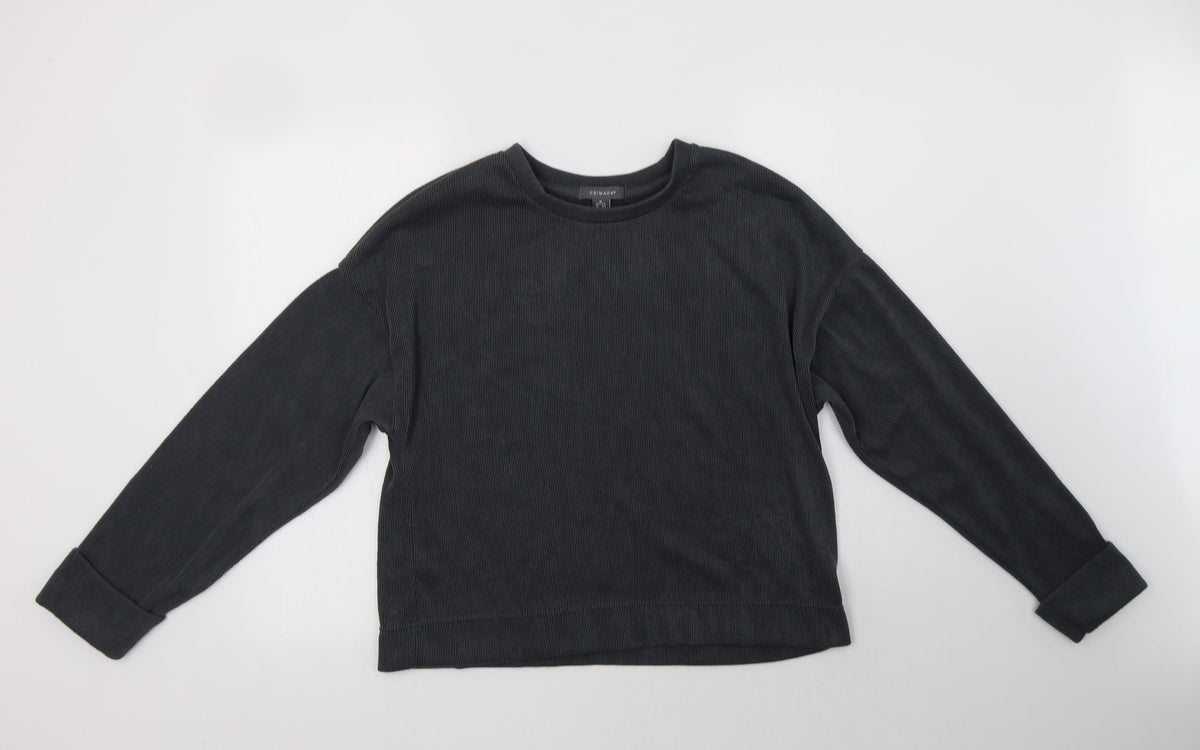 Additional front view of Primark women’s grey polyester top lounge set, size M