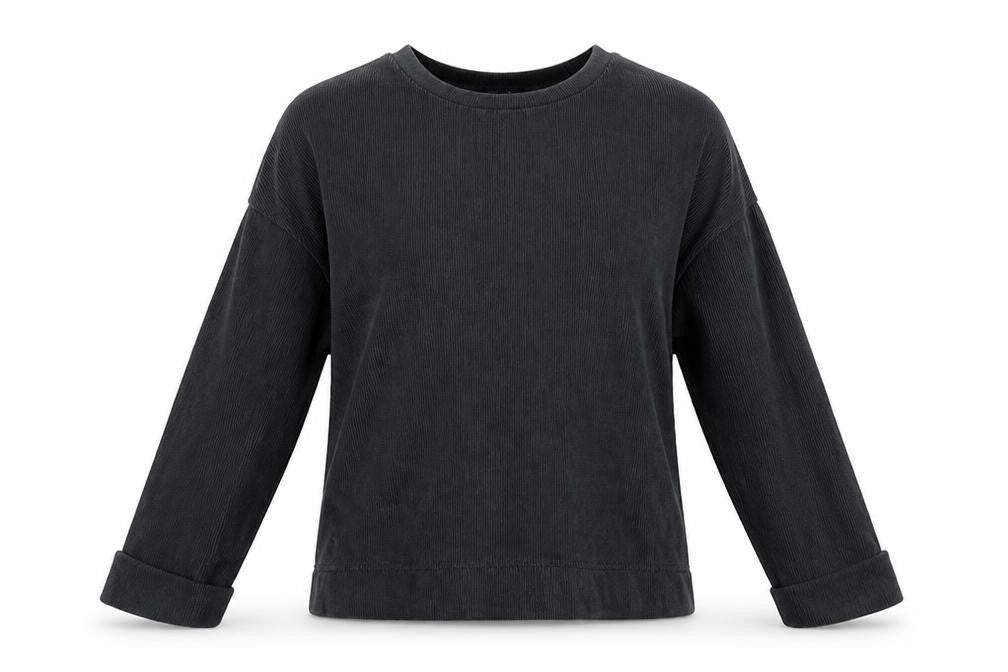 Front view of Primark women’s grey polyester top lounge set, size M