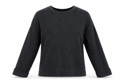 Front view of Primark women’s grey polyester top lounge set, size M