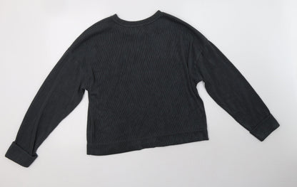 Back view of Primark women’s grey polyester top lounge set, size M