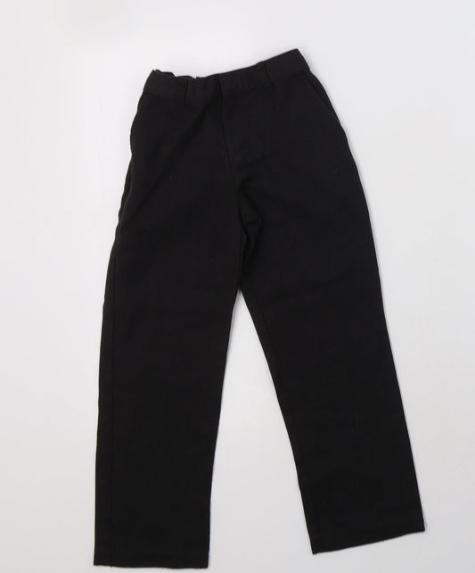 George Boys Grey Polyester Dress Pants Trousers Size 6-7 Years Regular Hook & Loop - School Wear