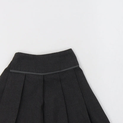 TU Girls Grey  Polyester Pettiskirt Skirt Size 4 Years  Regular Button - School Wear
