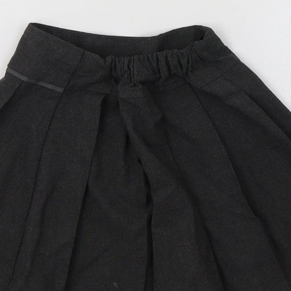 TU Girls Grey  Polyester Pettiskirt Skirt Size 4 Years  Regular Button - School Wear