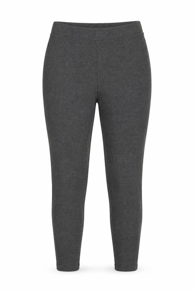 Front view of Gap women’s grey viscose jegging leggings, size L, 28-inch leg