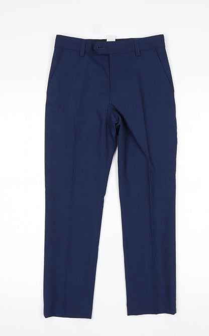 NEXT Boys Blue  Wool Dress Pants Trousers Size 9 Months  Regular