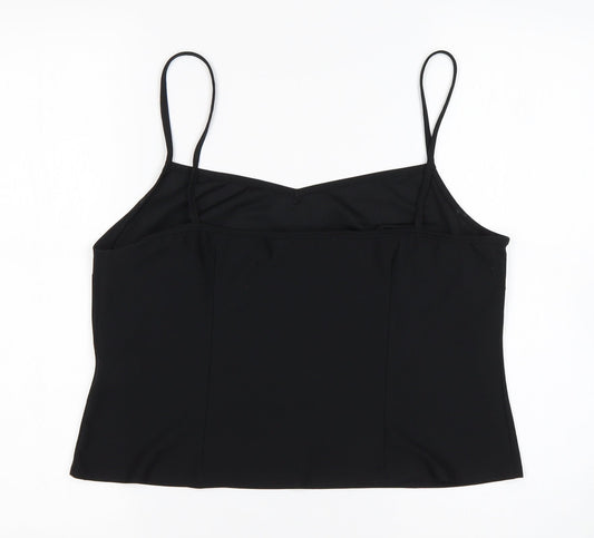 Womens UK Size 16 Dorothy Perkins Black Basic Blouse