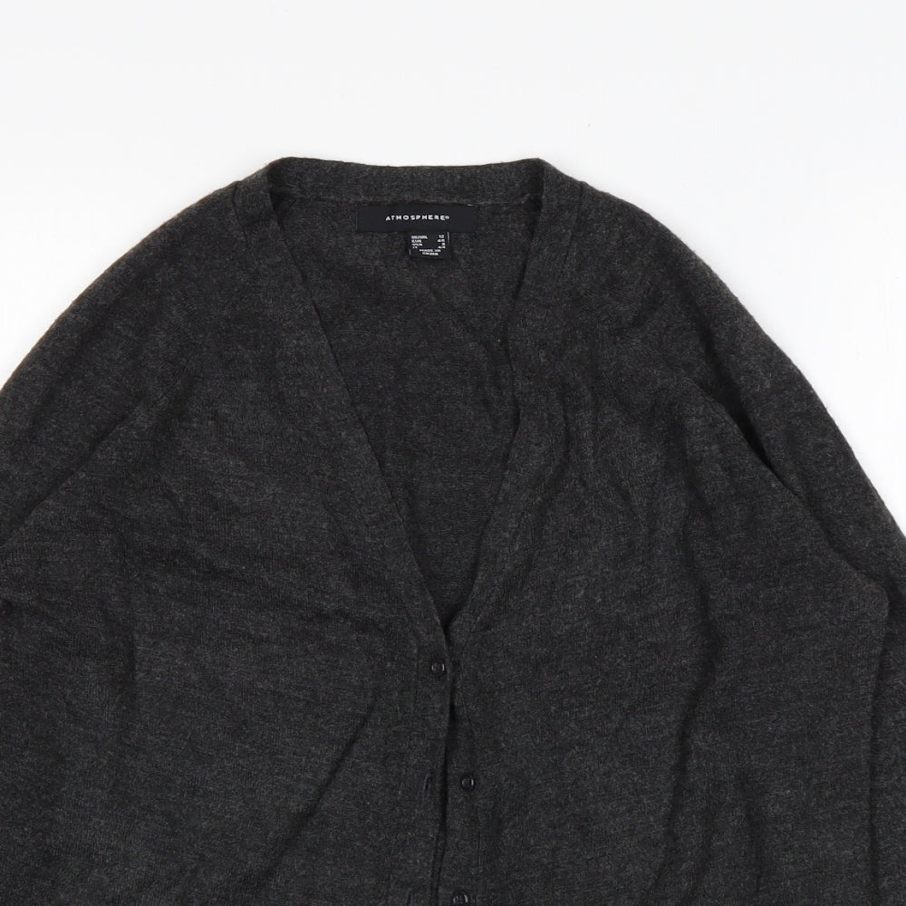 Womens UK Size 12 Atmosphere Grey Cardigan Jumper