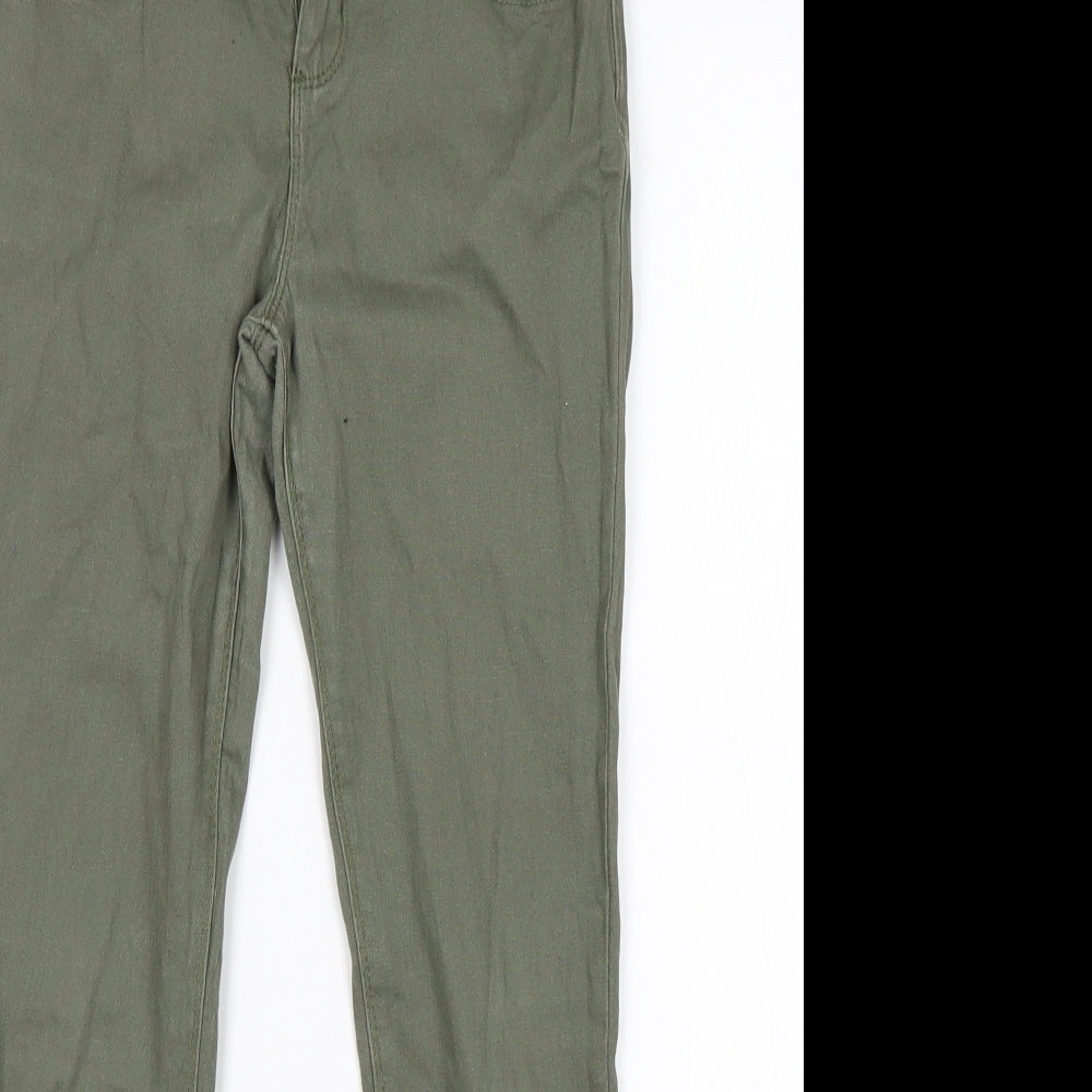 Denim Co Girls Green  Cotton Skinny Jeans Size 10-11 Years  Regular