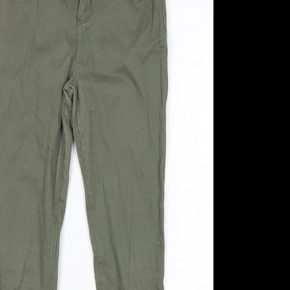 Denim Co Girls Green  Cotton Skinny Jeans Size 10-11 Years  Regular