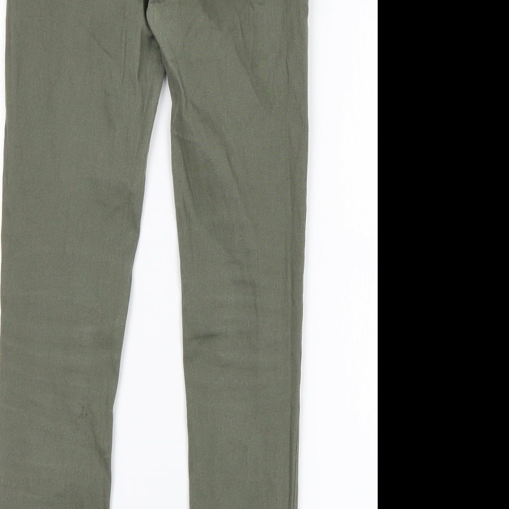 Denim Co Girls Green  Cotton Skinny Jeans Size 10-11 Years  Regular