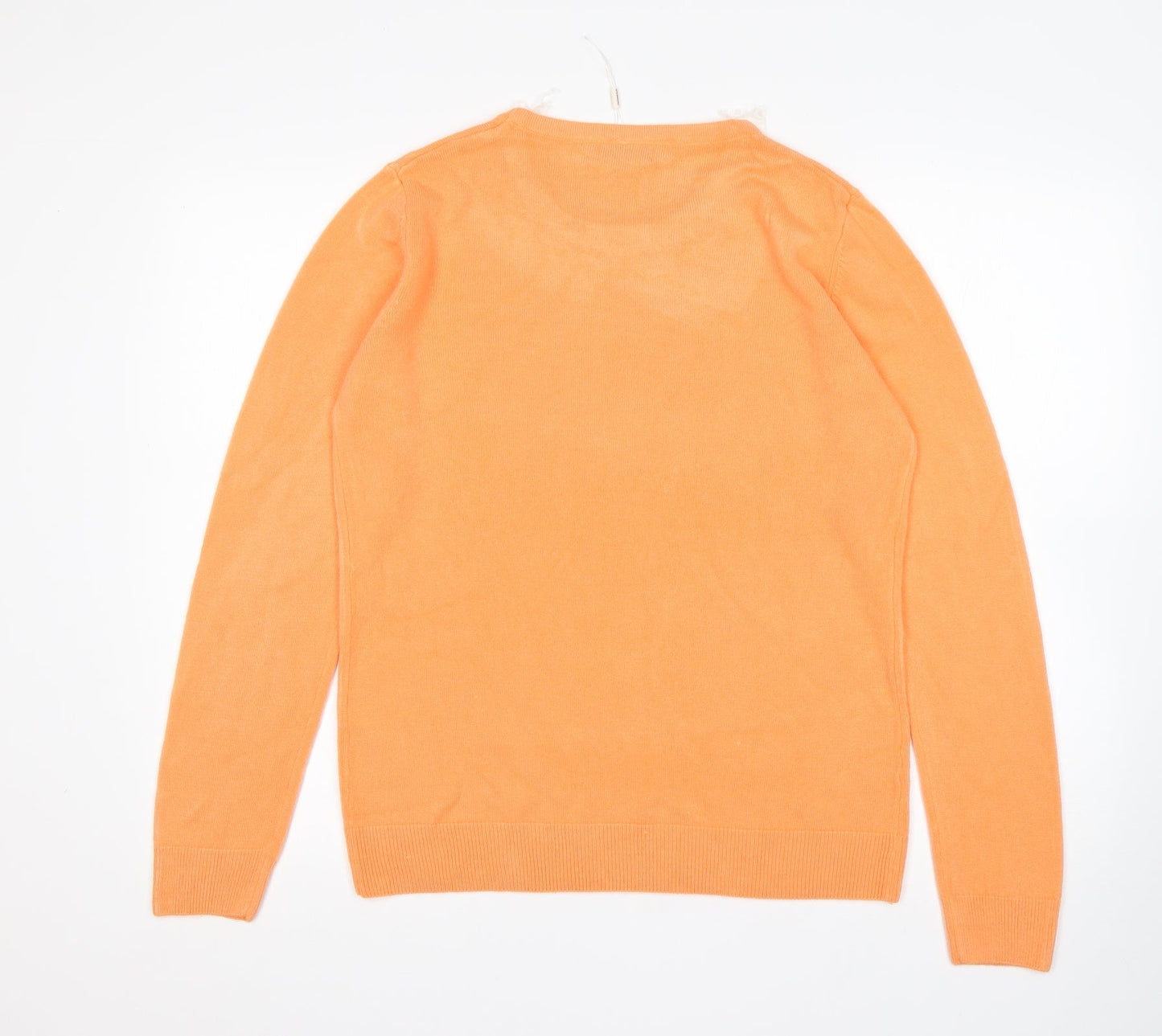 Womens UK Size M Paramour Orange Pullover Jumper