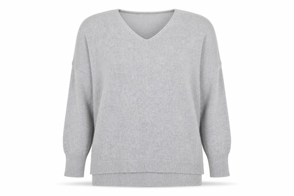 Womens UK Size L SheIn Grey Pullover Jumper