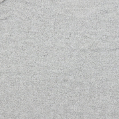 SheIn Womens Grey V-Neck  Acrylic Pullover Jumper Size L