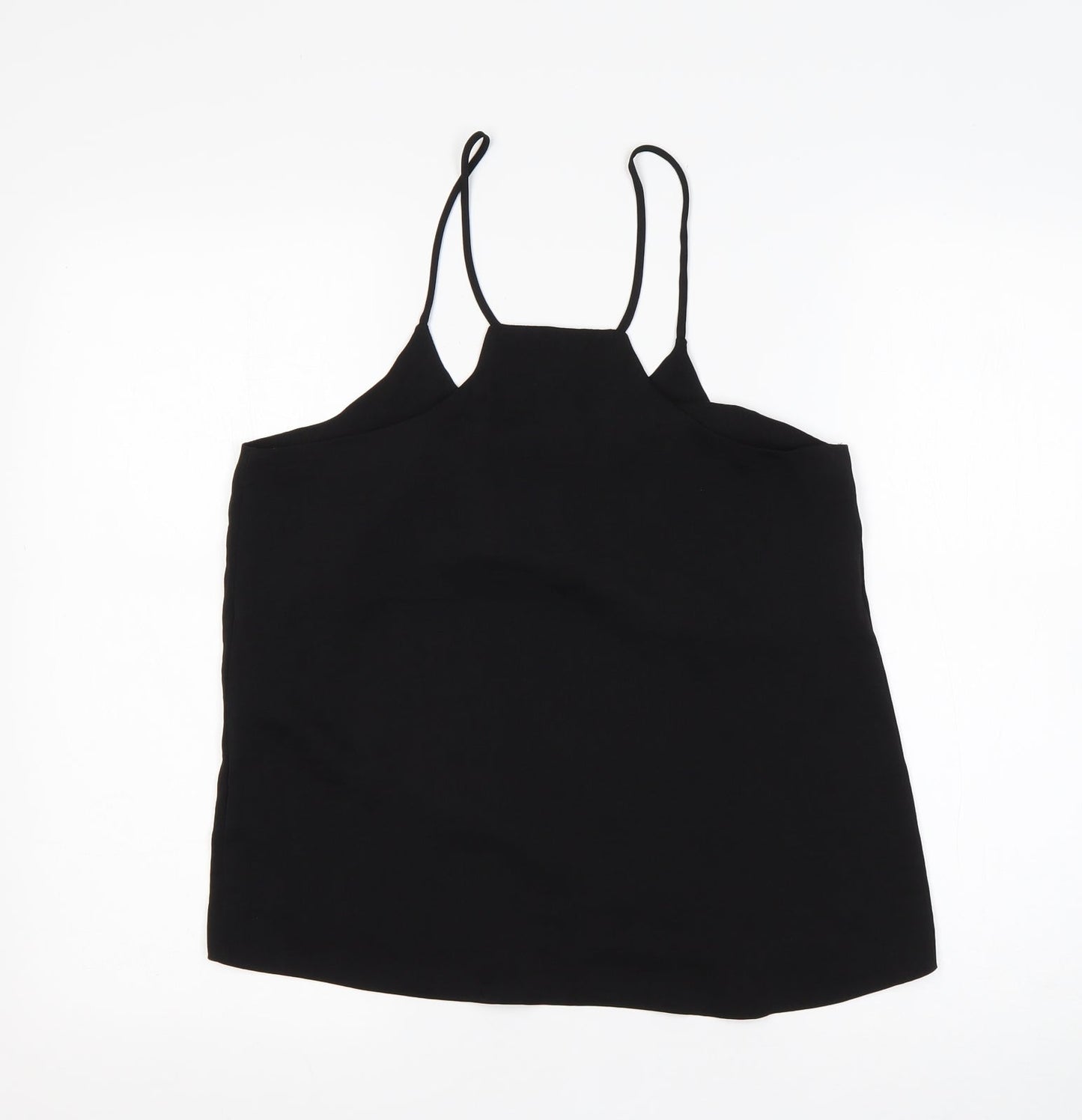 Womens UK Size 8 H&M Black Basic Tank