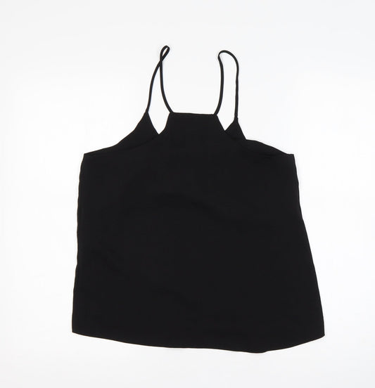 Womens UK Size 8 H&M Black Basic Tank