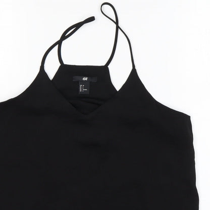 Womens UK Size 8 H&M Black Basic Tank