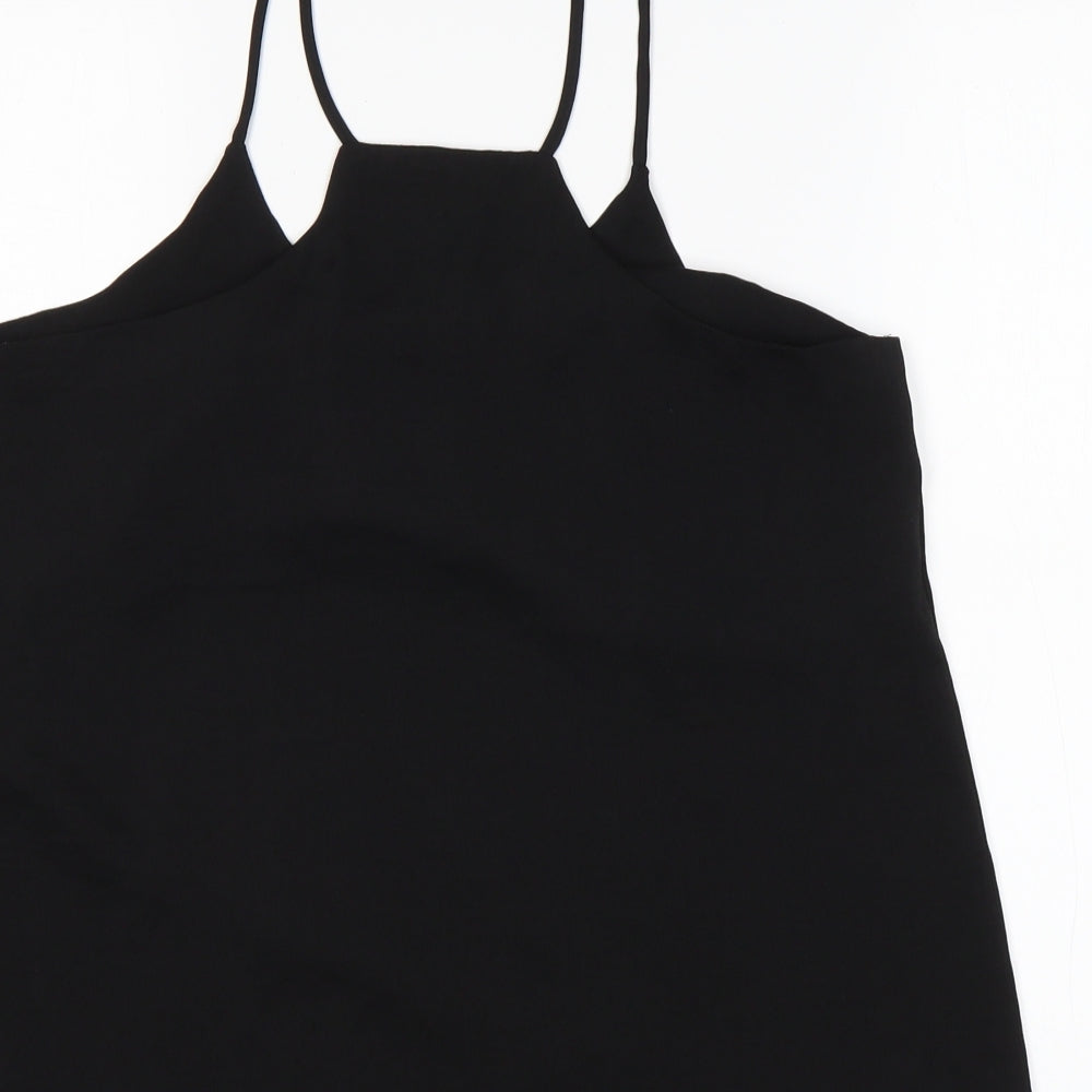 Womens UK Size 8 H&M Black Basic Tank