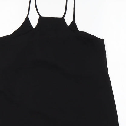 Womens UK Size 8 H&M Black Basic Tank