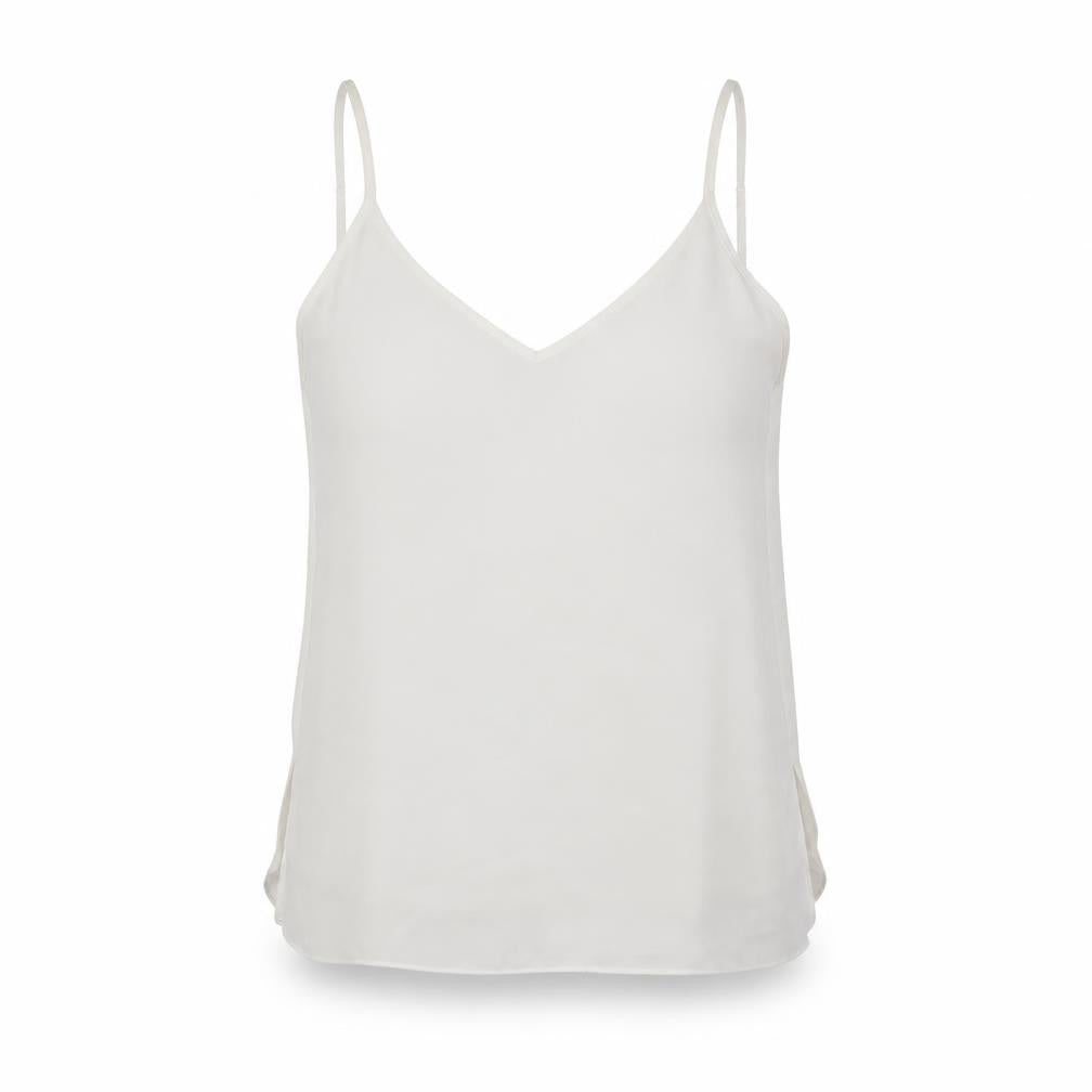 Womens UK Size 8 River Island White Basic Tank