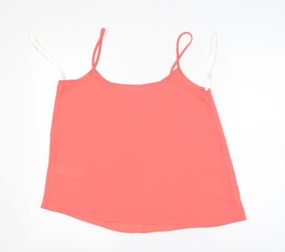 Womens UK Size 10 New Look Pink Basic Tank