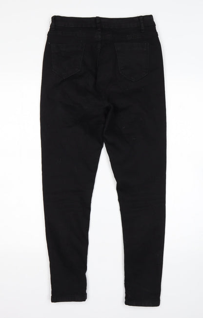 Shein  Womens Black  Cotton Skinny Jeans Size M L26 in Regular
