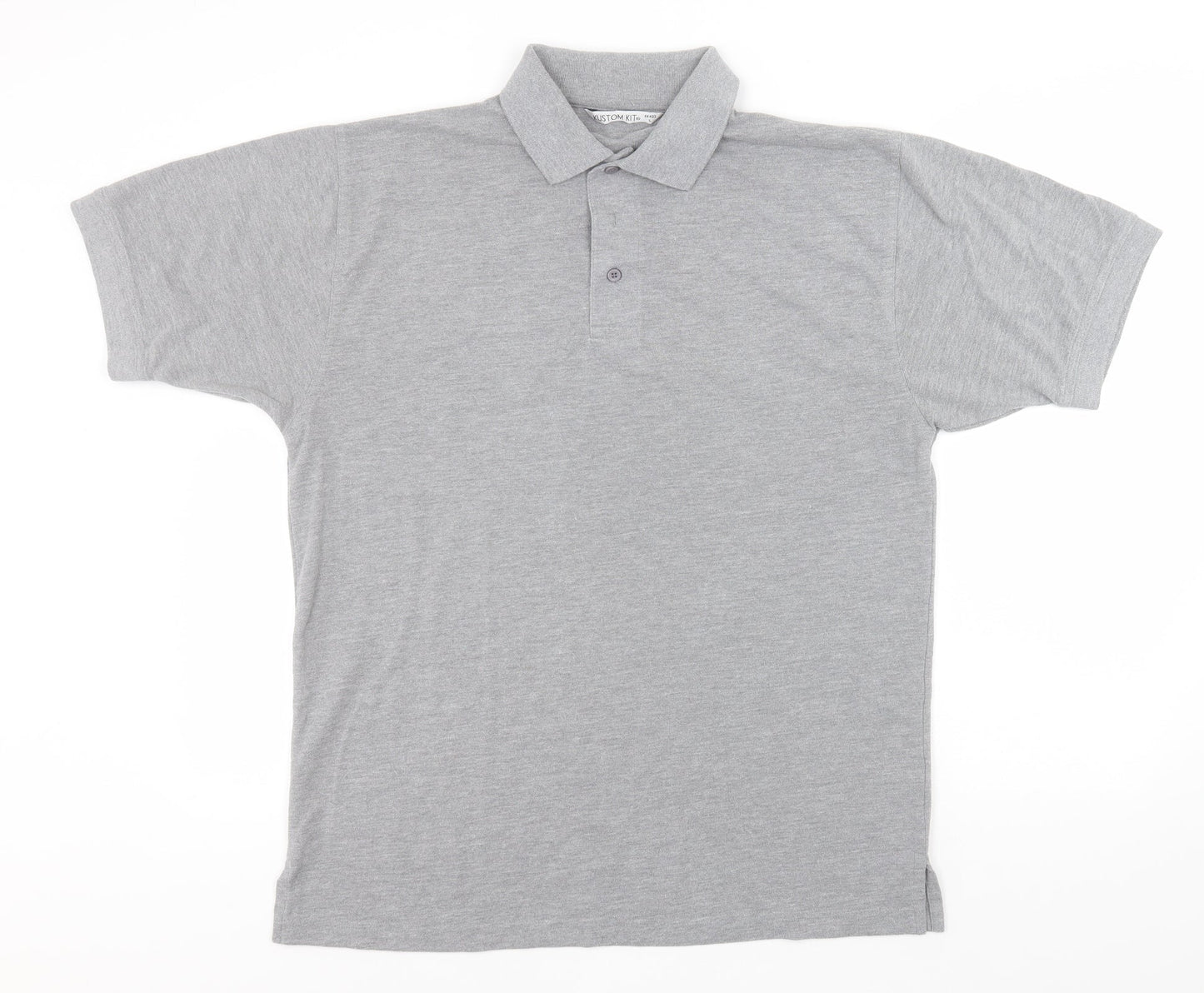 Kustom Kit Mens Grey  Polyester  Polo Size L Collared