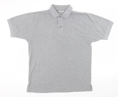 Kustom Kit Mens Grey  Polyester  Polo Size L Collared