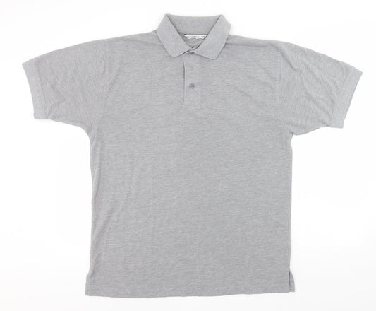 Kustom Kit Mens Grey  Polyester  Polo Size L Collared